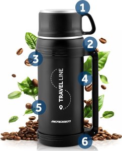 Berdsen Termos próżniowy 1500 ml BD-781 czarny 16