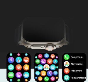 Smartwatch Rubicon Zegarek SMARTWATCH KOMUNIA Rubicon RNCF17 czarny 11