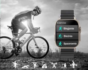 Smartwatch Rubicon Zegarek SMARTWATCH KOMUNIA Rubicon RNCF17 czarny 10