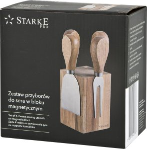 Starke pro Komplet 4 noży do sera w bloku Starke 7