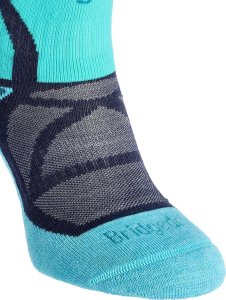 Bridgedale Skarpety narciarskie damskie Bridgedale Ski Mid Merino E Pattern - dark denim/aqua 38 - 40 4