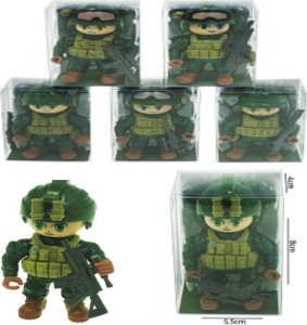 Figurka Hipo Figurka żołnierza 8cm HFM03 43341 2