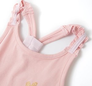 vidaXL Dziecięca koszulka na ramiączka, jasnoróżowa, 140 3