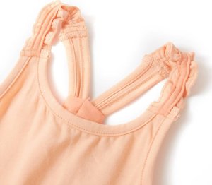 vidaXL Dziecięca koszulka na ramiączka, jasny pomarańcz, 140 3