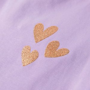 vidaXL Dziecięca koszulka na ramiączka, liliowa, 128 4