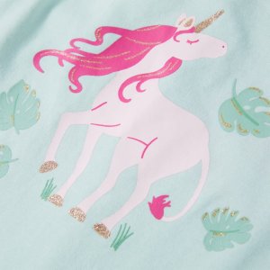 vidaXL Dziecięca koszulka na ramiączkach, jasnomiętowa, 116 7