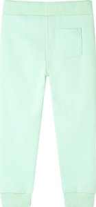 vidaXL Dziecięce spodnie dresowe, jasnozielone, 128 2