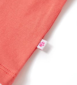 vidaXL Dziecięca koszulka na ramiączkach, koralowa, 128 8