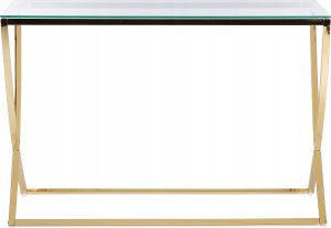 Beliani Konsola szklana złota RINGGOLD 4