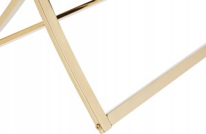 Beliani Konsola szklana złota RINGGOLD 6