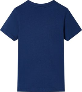 vidaXL Koszulka dziecięca, ciemnoniebieska, 116 2