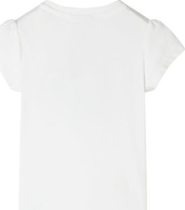 vidaXL Koszulka dziecięca, ecru, 104 2