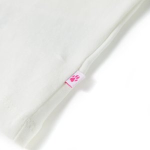 vidaXL Koszulka dziecięca, ecru, 140 5