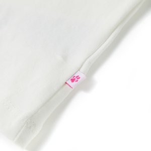 vidaXL Koszulka dziecięca, ecru, 128 5