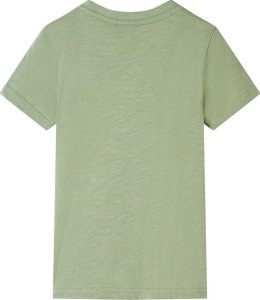 vidaXL Koszulka dziecięca, jasne khaki, 128 2