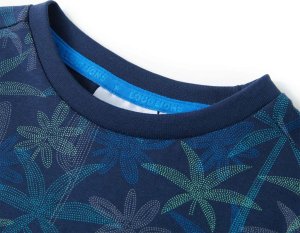 vidaXL Koszulka dziecięca, granatowa, 140 3