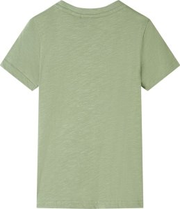 vidaXL Koszulka dziecięca, jasne khaki, 116 2
