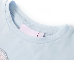 vidaXL Koszulka dziecięca, jasnoniebieska, 116 3