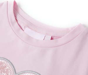 vidaXL Koszulka dziecięca, jasnoróżowa, 128 3