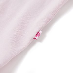 vidaXL Koszulka dziecięca, półrękawki, delikatny róż, 128 5