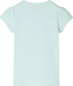 vidaXL Koszulka dziecięca, półrękawki, miętowa, 140 2