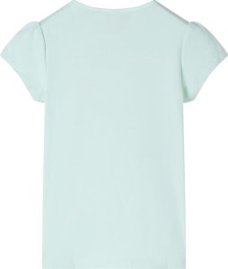 vidaXL Koszulka dziecięca, półrękawki, miętowa, 128 2