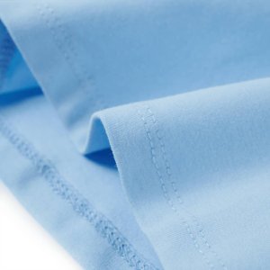 vidaXL Koszulka dziecięca, z falbankami, jasnoniebieska, 104 6