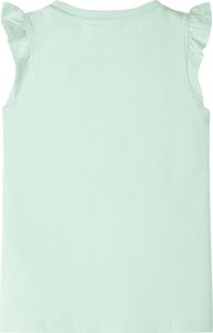 vidaXL Koszulka dziecięca, z falbankami, delikatna zieleń,116 2