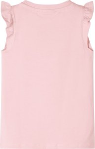 vidaXL Koszulka dziecięca, z falbankami, jasny róż, 104 2