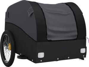 vidaXL Przyczepka rowerowa, czarna, 45 kg, żelazo 4
