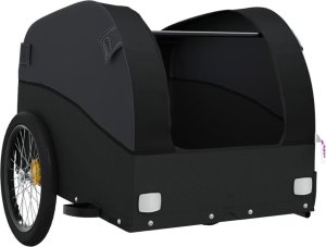vidaXL Przyczepka rowerowa, czarna, 45 kg, żelazo 5