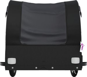 vidaXL Przyczepka rowerowa, czarna, 45 kg, żelazo 6