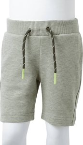 vidaXL Szorty dziecięce ze sznurkiem, jasne khaki melanż, 104 8