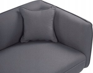 Beliani Szezlong boucle prawostronny ciemnoszary CHEVANNES 7