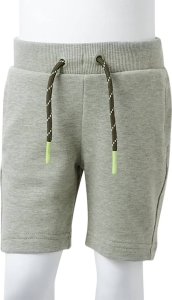 vidaXL Szorty dziecięce ze sznurkiem, jasne khaki melanż, 128 8