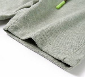 vidaXL Szorty dziecięce ze sznurkiem, jasne khaki melanż, 92 5