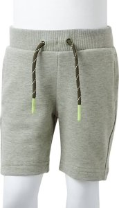 vidaXL Szorty dziecięce ze sznurkiem, jasne khaki melanż, 92 8