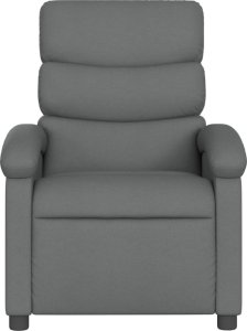 vidaXL Rozkładany fotel masujący, elektryczny, ciemnoszary, tkanina 8