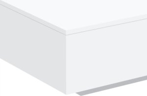 vidaXL Stolik kawowy, biały, 100x100x31 cm 8