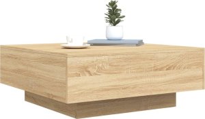 vidaXL Stolik kawowy, dąb sonoma, 80x80x31 cm, płyta wiórowa 4