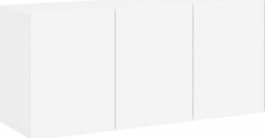 vidaXL Ścienne szafki TV, 2 szt., białe, 60x30x41 cm 2