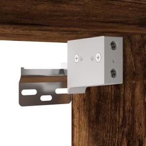 vidaXL Ścienne szafki TV, 2 szt., przydymiony dąb, 100x30x30 cm 11