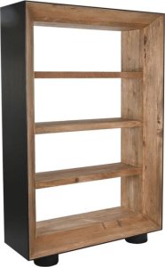 DKD Home Decor Regał DKD Home Decor Brązowy Czarny Sosna Drewno z Recyklingu 120 x 48 x 240 cm 120 x 40 x 183 cm 1