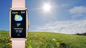 Smartwatch Rubicon Zegarek SMARTWATCH KOMUNIA Rubicon RNCF04 pink/white silicone 12