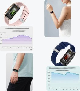 Smartwatch Rubicon Zegarek SMARTWATCH KOMUNIA Rubicon RNCF04 pink/white silicone 8