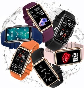 Smartwatch Rubicon Zegarek SMARTWATCH KOMUNIA Rubicon RNCF04 pink/white silicone 10