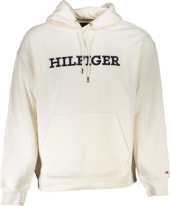 Tommy Hilfiger BIAŁA BLUZA MĘSKA TOMMY HILFIGER BEZ ZAMKA S 1