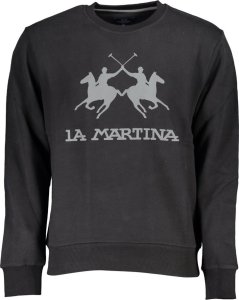 La Martina LA MARTINA CZARNA BLUZA MĘSKA BEZ ZAMKU 2XL 1