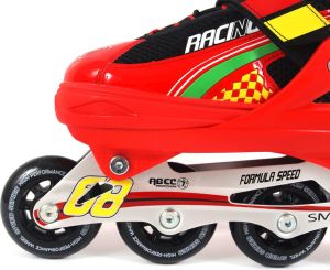 Rolki SMJ sport Rolki 2w1 i łyżwy regulowane roz 37-40 czerwone (ROL188 - 6650) 11