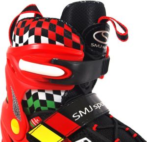 Rolki SMJ sport Rolki 2w1 i łyżwy regulowane roz 37-40 czerwone (ROL188 - 6650) 14